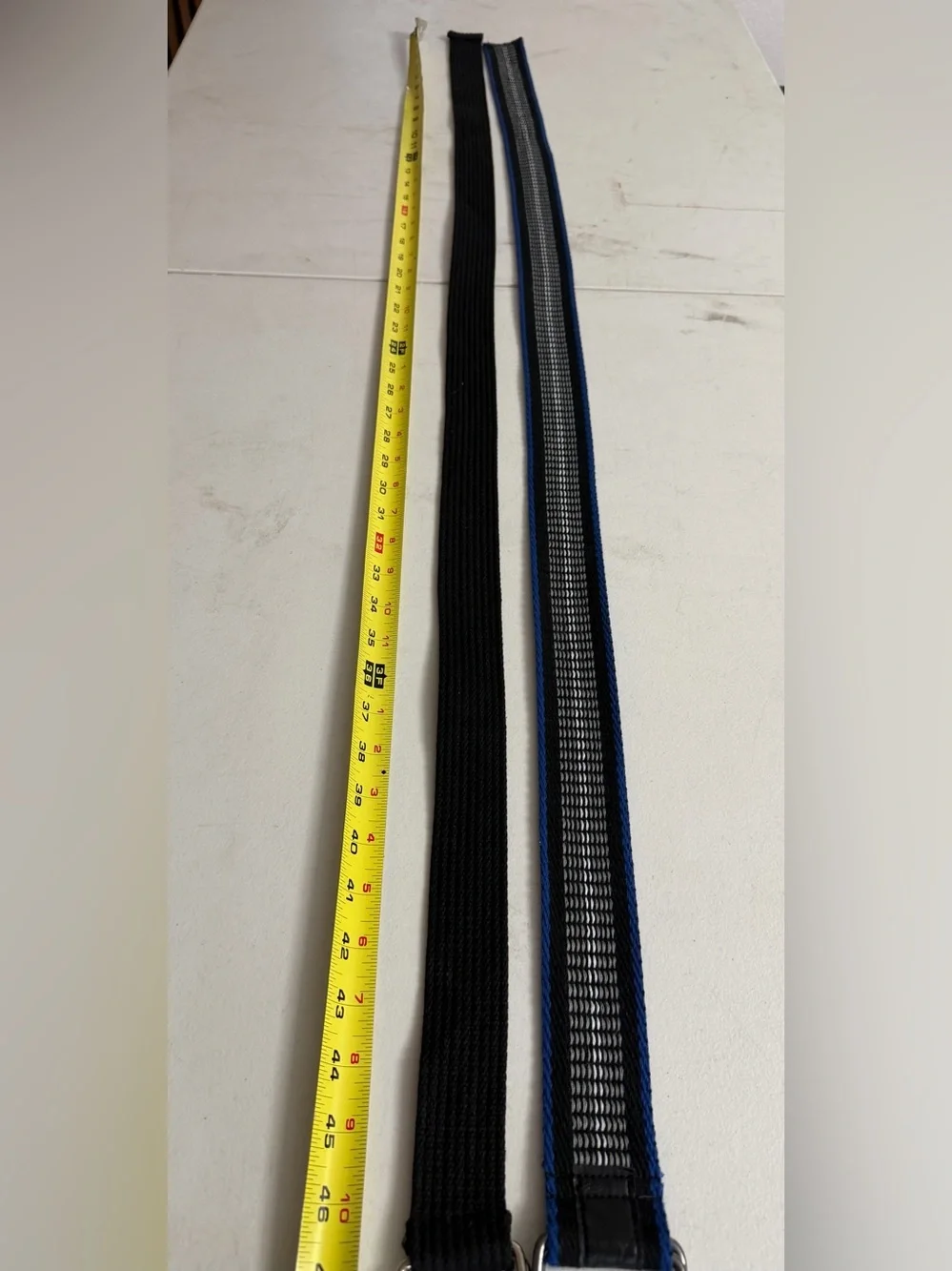 Men’s Black  and Blue Woven Belts
